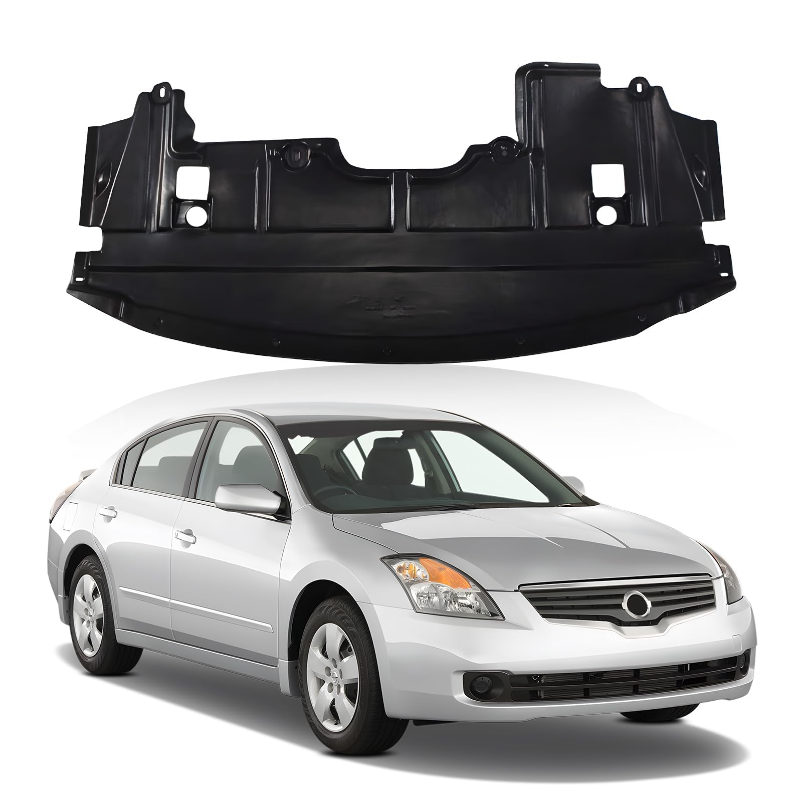 CarPartsDepot Engine Under Cover Splash Shield Compatible with Nissan Altima (2007-2008 Altima Sedan & Coupe, 2009 Altima Coupe)