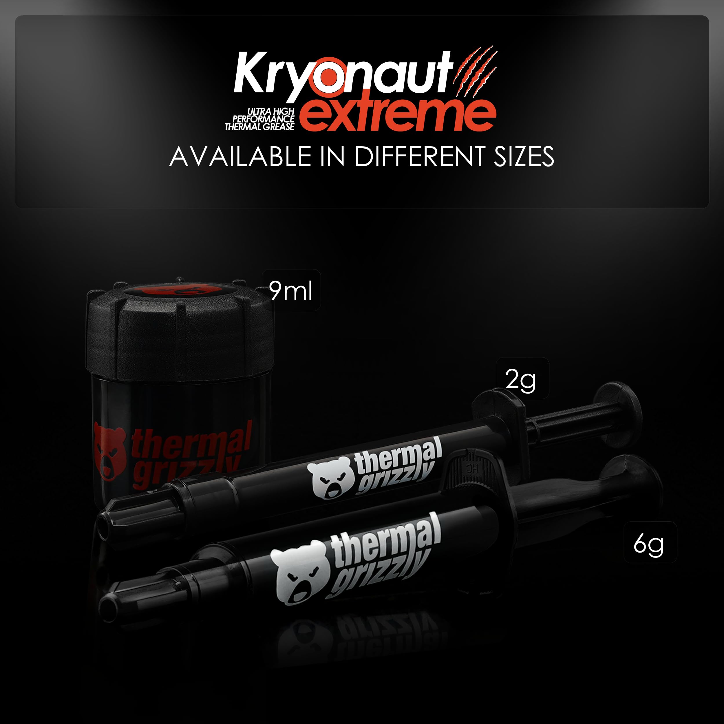 Thermal Grizzly Kryonaut Extreme - Pasta termica ad alte prestazioni, 6 g, per la massima conducibilità termica durante l'overclock di CPU/GPU/PS4/PS5/Xbox