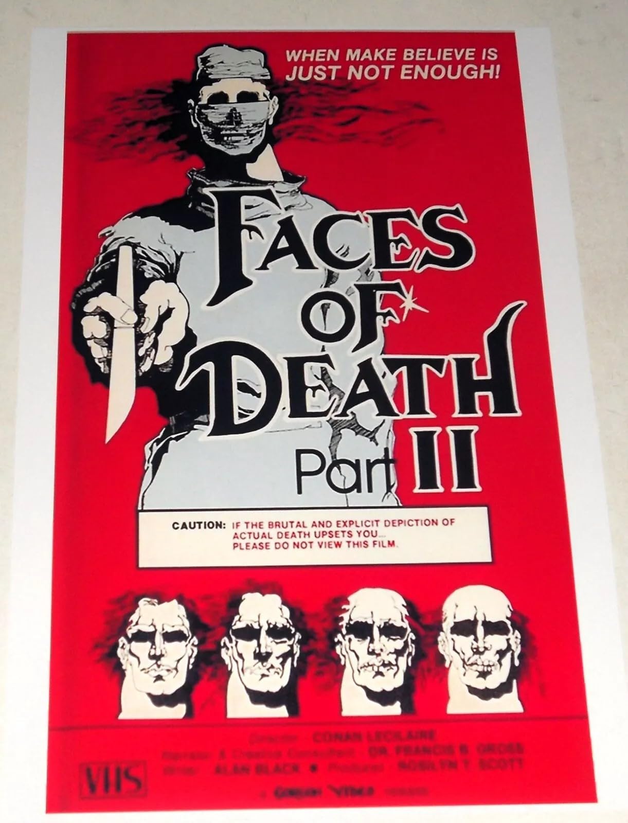 Amazon.com: Cleveland Vinyl Faces of Death II VHS 1981 Cover