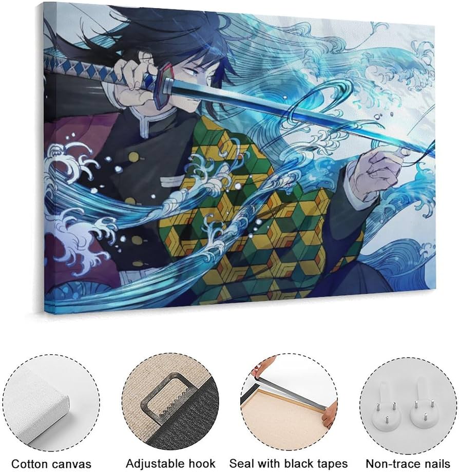 鬼滅の刃 冨岡義勇 額装品 アートパネル Amazon.co.jp: アートパネル 鬼滅の刃 水柱 冨岡義勇 装飾画 30x40cm