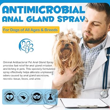 Analdrüsen-Spray Für Hunde Antimikrobielles Lindert Analdrüsenreizungen Stoppt Juckreiz Beseitigt Geruch Beugt Infektionen Vor Für Hunde Aller Altersgruppen Und Rassen (1pcs Welpe)
