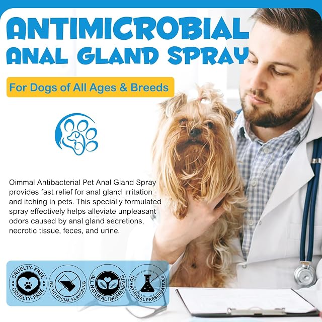 Foto 2 de 7 de Spray Glándula Anal 120Ml, Spray Antimicrobiano Glándula Anal, Alivia La Irritación De La Glándula Anal