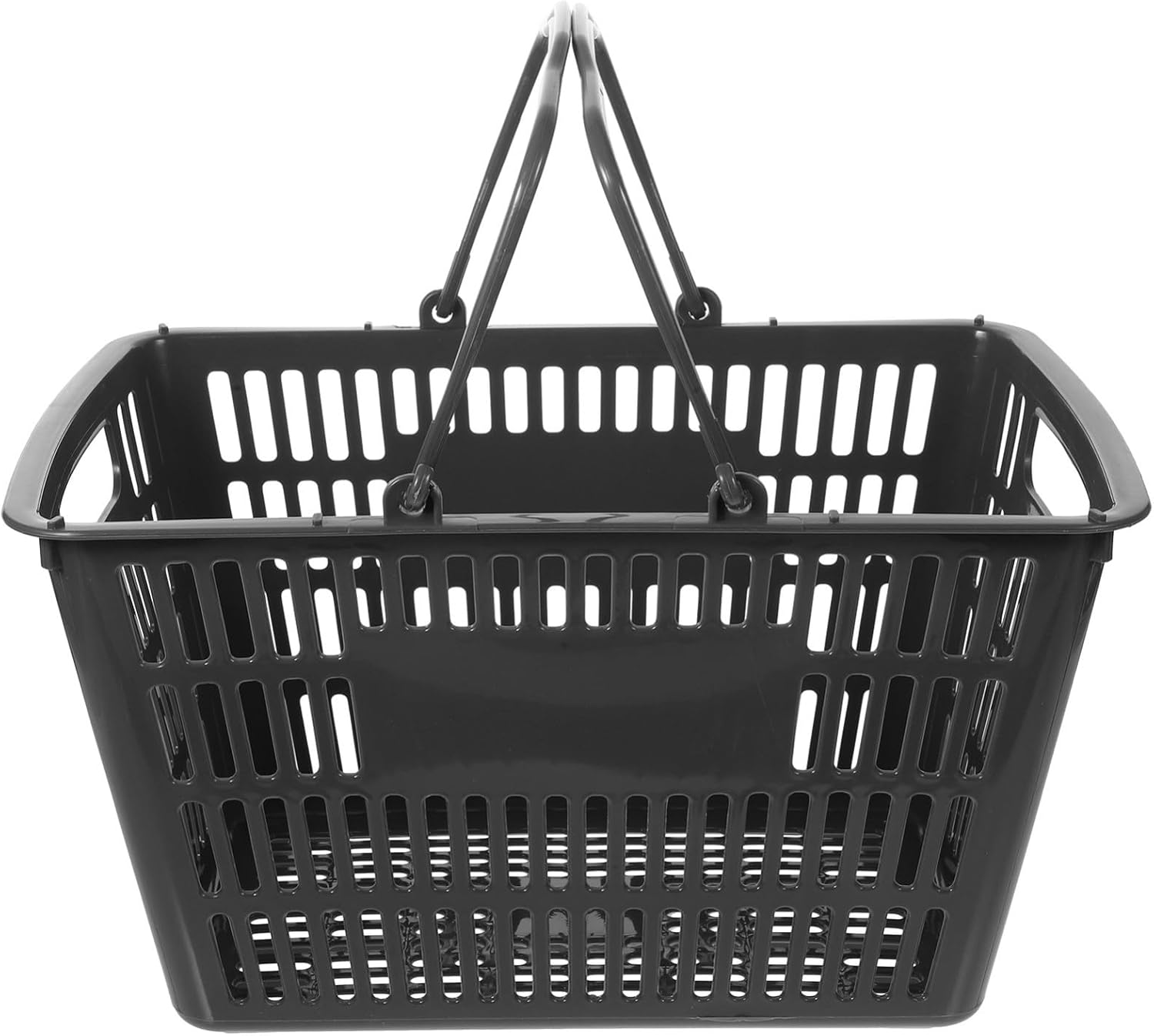 Portable Multipurpose Basket with Shopping Plastic Handles Wear and Resistant Strong Bearing Ability for Storage Organization Handheld Kitchen Bathroom Toiletries Grocery