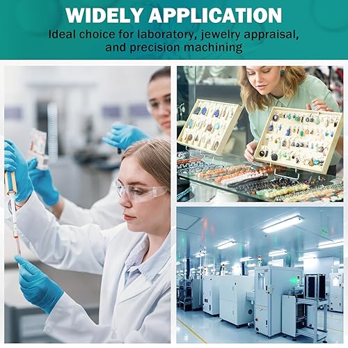 Miniatura 7 de Báscula de laboratorio 17.64 oz x 0.00 oz Escala científica gozctlb Balanza analítica electrónica digital de alta precisión para joyería, cocina,