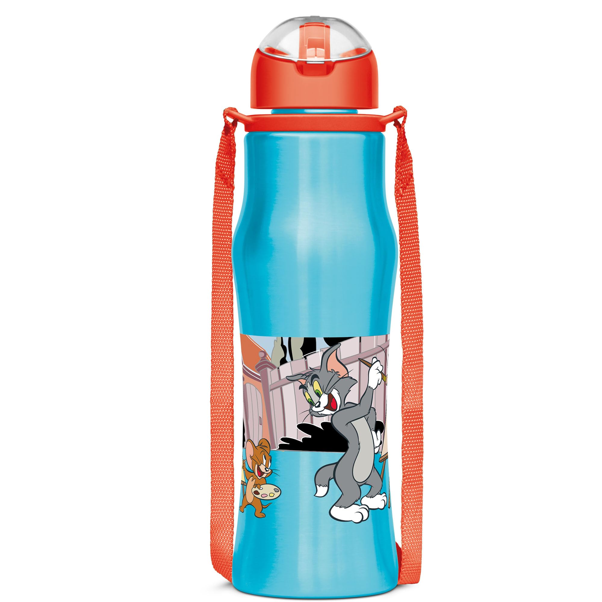 MILTON Sipmate 650 Tom & Jerry Stainless Steel Kids Water Bottle, 600 ml, Blue | Single walled | Leak Proof| Easy to Carry | Sipper Bottle | School | Picnic | Travel (B0CLJ9W5SC) Amazon Price History, Amazon Price Tracker