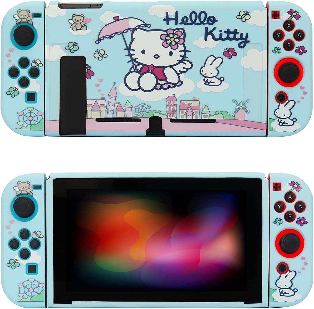 MUDEVIL Protective Case for Nintendo Switch Hello Kitty Cat Soft