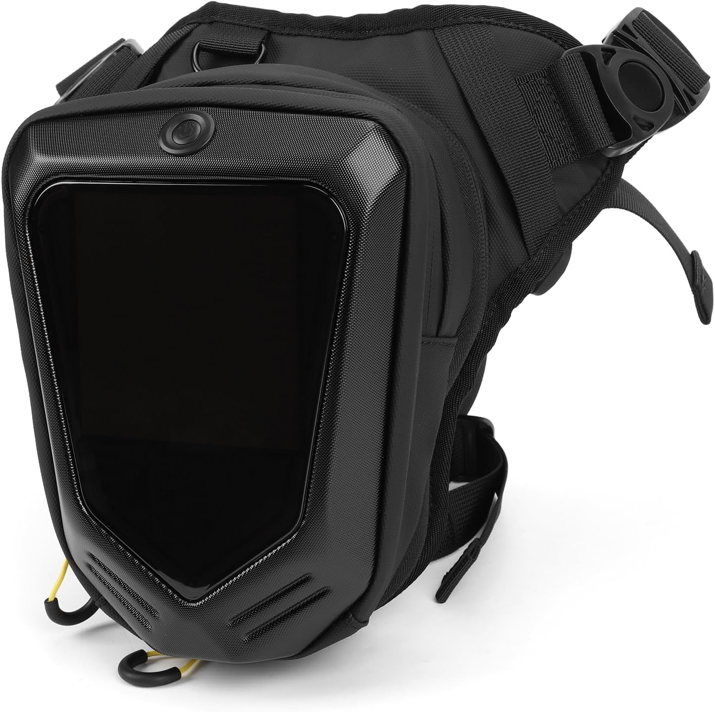 doorslay LED Sport Waist Pack with App Control & Adjustable Leg Straps - EVA Hard Shell Running Bag for Men, Cycling, Hiking & Outdoor Activities