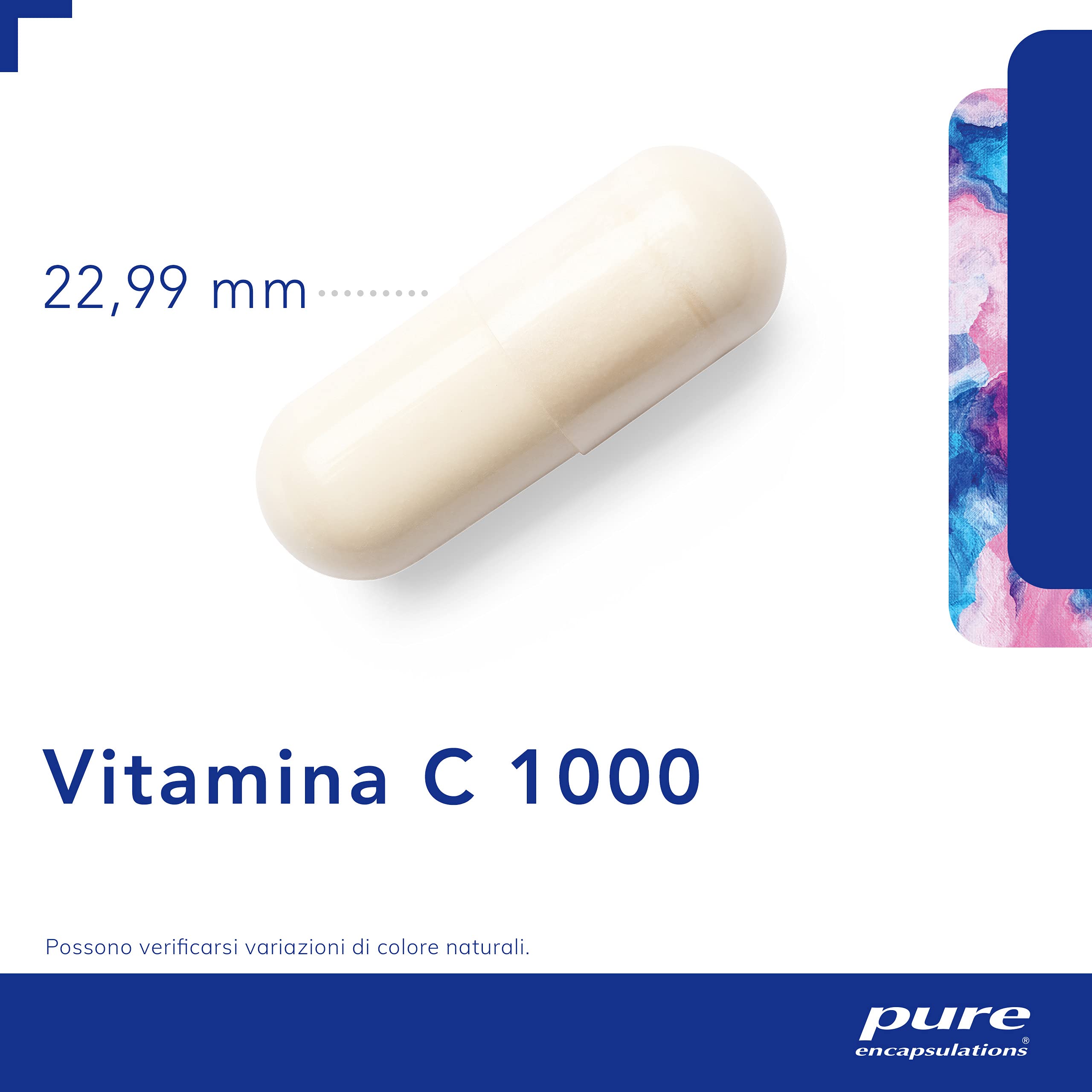 Pure Encapsulations - Vitamina C 1000 pH Tamponato – Integratore Vitamina C 1000 mg Difese Immunitarie, Energia, Collagene – 30 Capsule Vegane