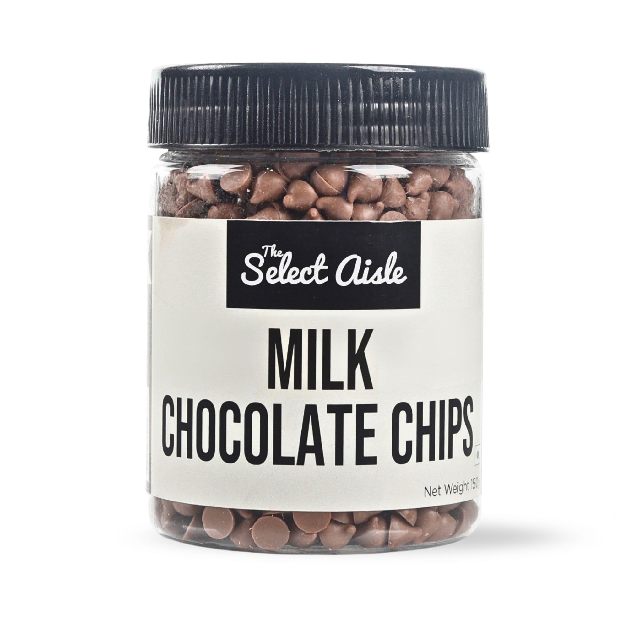 The Select Aisle's Milk Compound Chips - 150g [Compound Chocolate Chips for Cake Decorations/Baking/Cake Toppers]