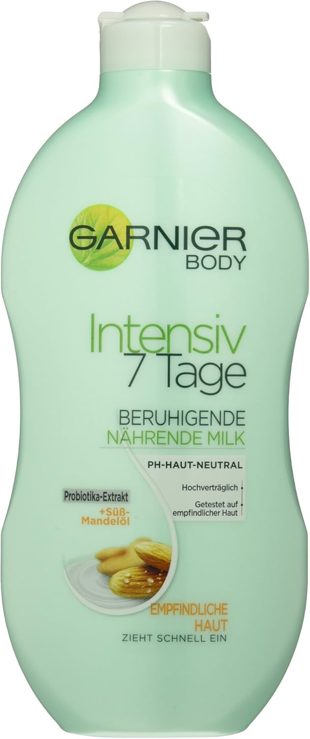 Garnier Bodylotion, Intensieve 7 dagen melk amandelolie voor de gevoelige huid, per stuk verpakt