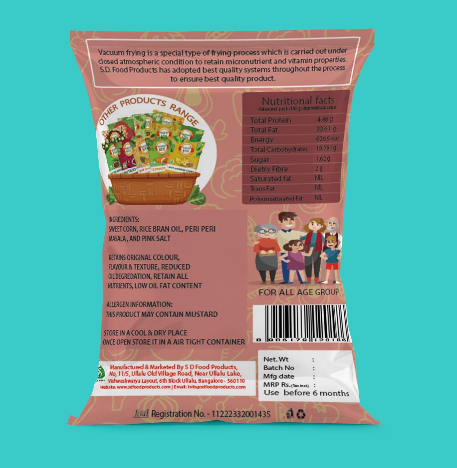 Healthy Bites Sweet Corn Chips |Vacuum Fried |Gluten Free | Vegan Friendly Snack | Trans free |No Artificial Flavor | Plant Based Snacks|Vegetable Chips-135 g (Pack of 3 X 45 g) 1