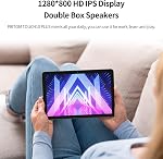 PRITOM 2026 tablette 10 de pouce, Android 15 Comprimés, Octa-Core, WI-FI 6, 2 en 1 tablette 64GB avec clavier, Bluetooth, double caméra, HD IPS Affichage, Widevine L1