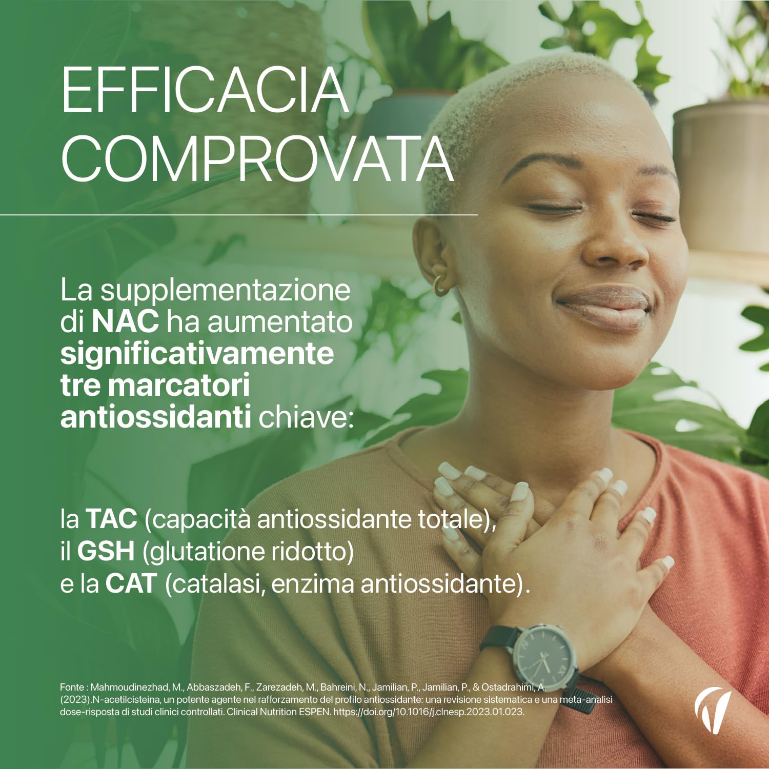 NAC N-acetil-L-cisteina 590 mg 120 capsule vegane Supporto glutatione antiossidante Vitavea