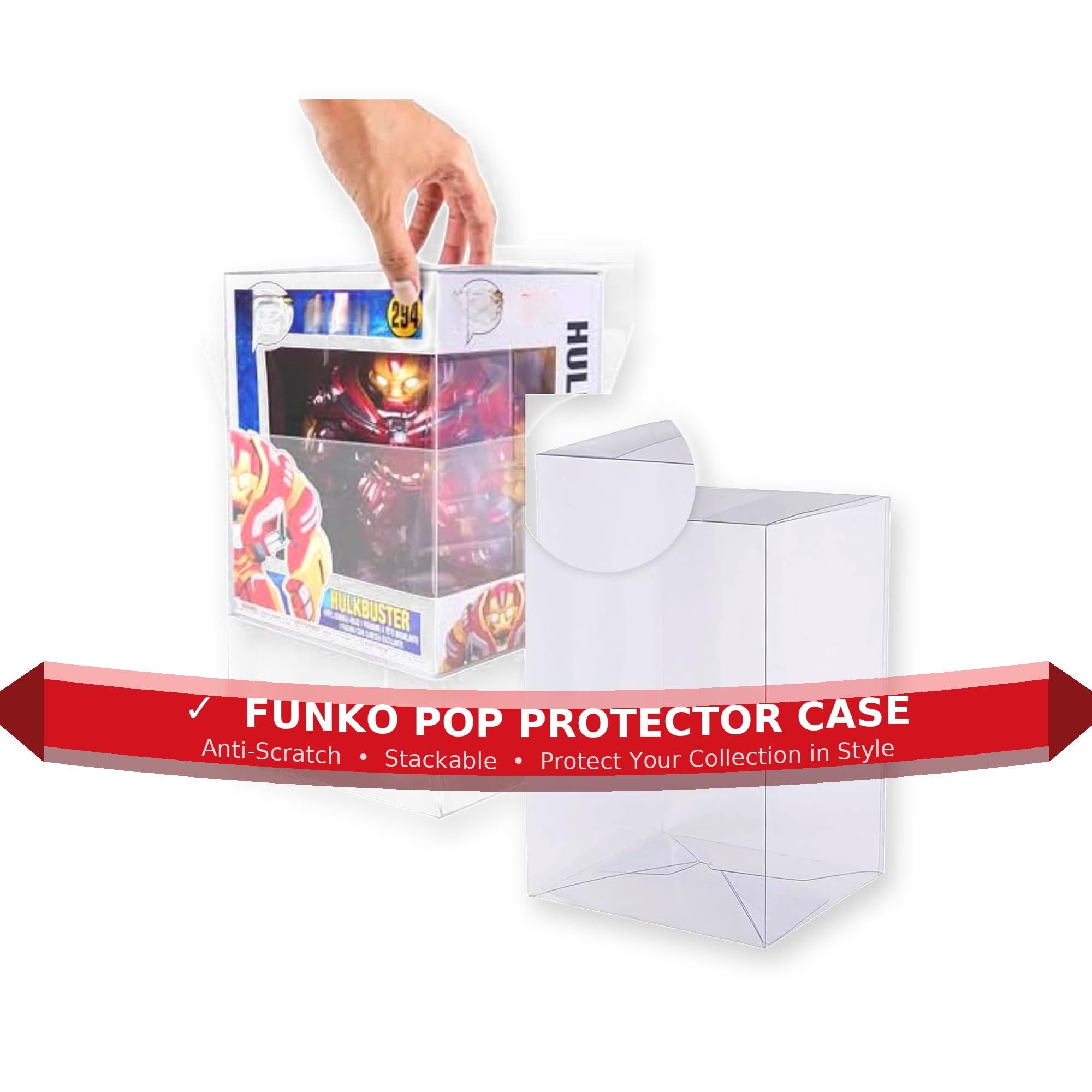 Krasbestendige Pop Display Krassenbestendige Funko Hoes Fanatiko Pack Mit 5 Und 10 Gold Protectors Für Funko Pop 2 Pack 10.2 Cm Funko Pop Hoes Stofdichte Funko Beschermer