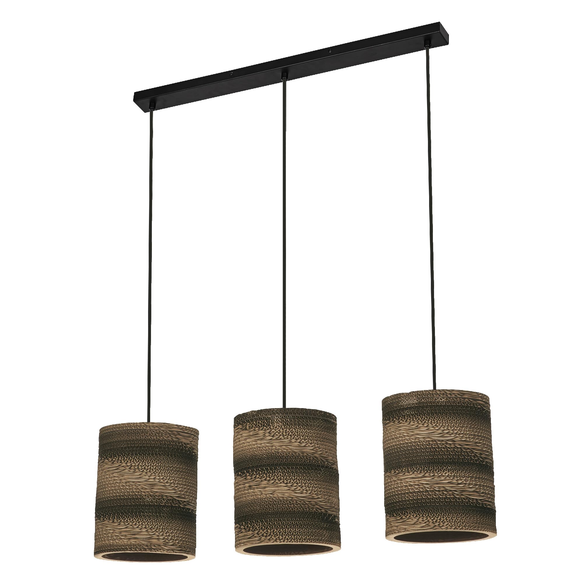 LEDVANCE Cilinder hanglamp, 3-lamps, bruin, golfkarton LEDVANCE Cilinder hanglamp, 3-lamps, bruin, golfkarton