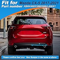 Vista 3 de Cubierta de gancho de remolque para parachoques trasero, tapa de ojo de remolque para Mazda CX-5 2017 2018 2019 2020 2021 KB8A50EK1BB KB8A-50EK1
