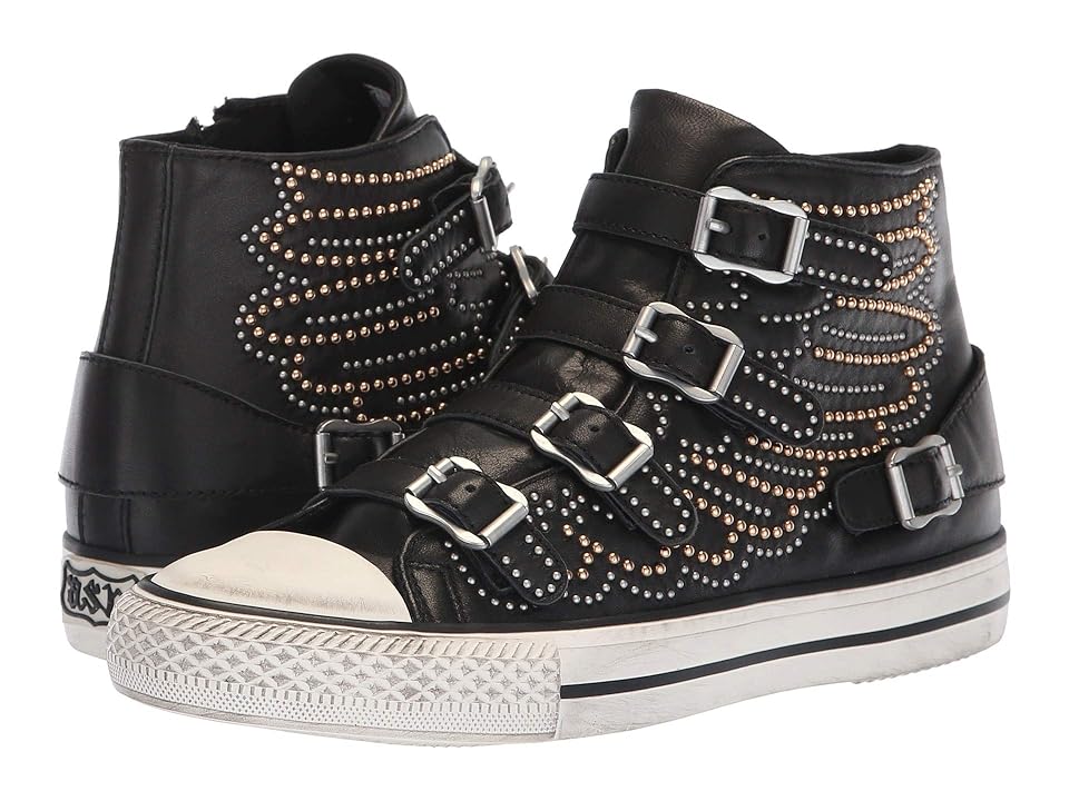 

ASH Verso (Nappa Wax Black/Rose Gold/Antic Silver Studs) Women's Shoes