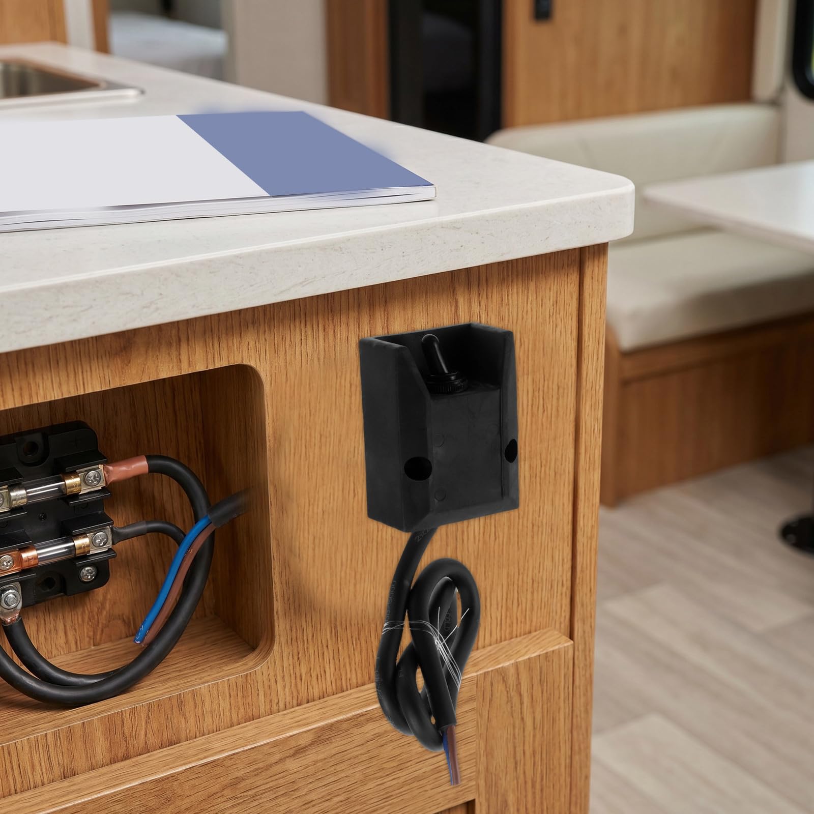Interruptor de Encendido/apagado 12v 30a para Automóviles y Camiones, Montaje en Panel, Preconectado, Material Plástico y Aleación Resistente