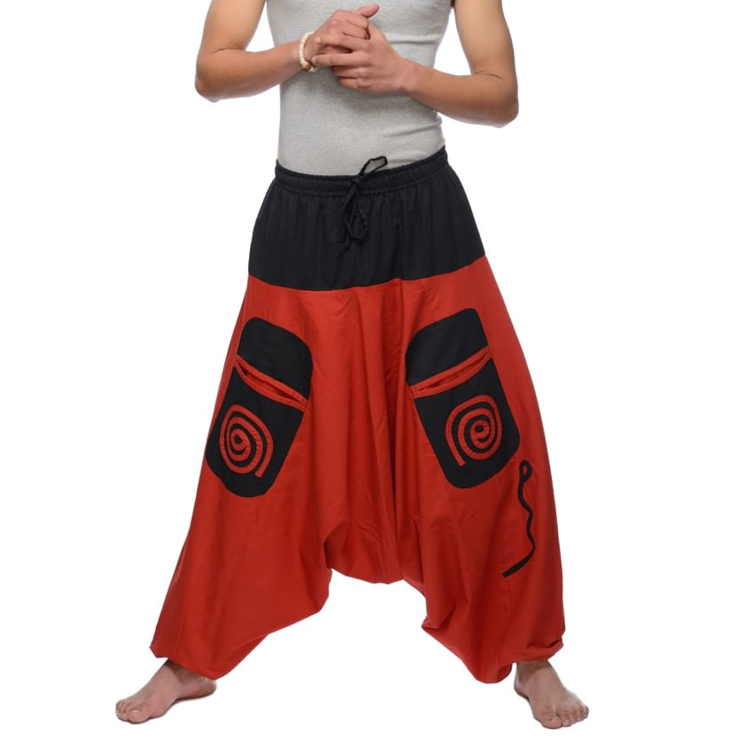 Simandra Pantalón Harén, Pantalones Bombachos para Mujeres y Hombres, Moderno Algodón