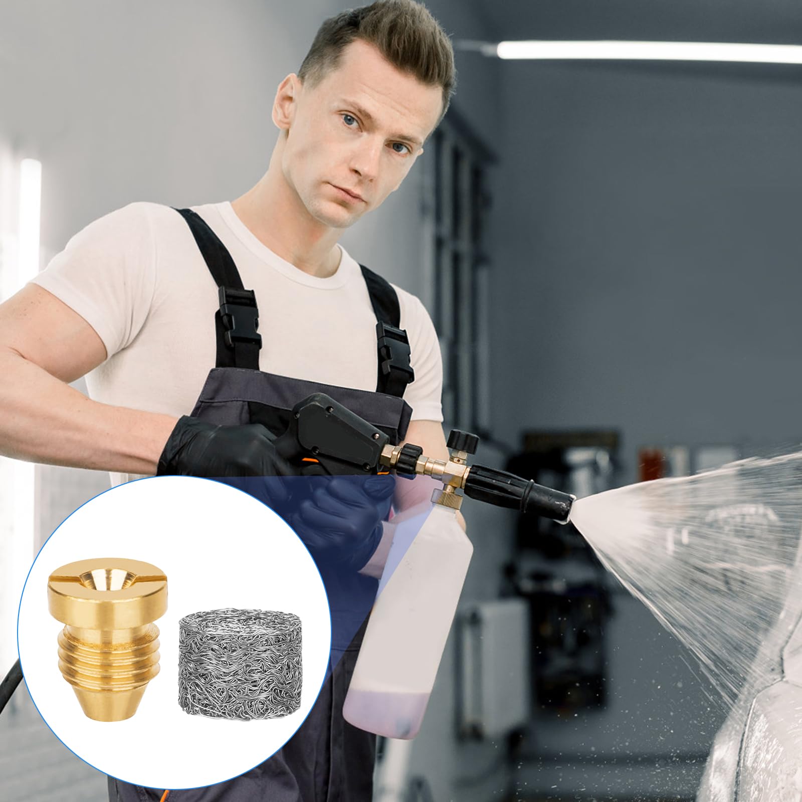 Kit Ugelli Schiuma Per Idropulitrice - 6 Pezzi 1.1mm, Reti E Strumenti Pulizia, Universale 3000PSI - Foto 6