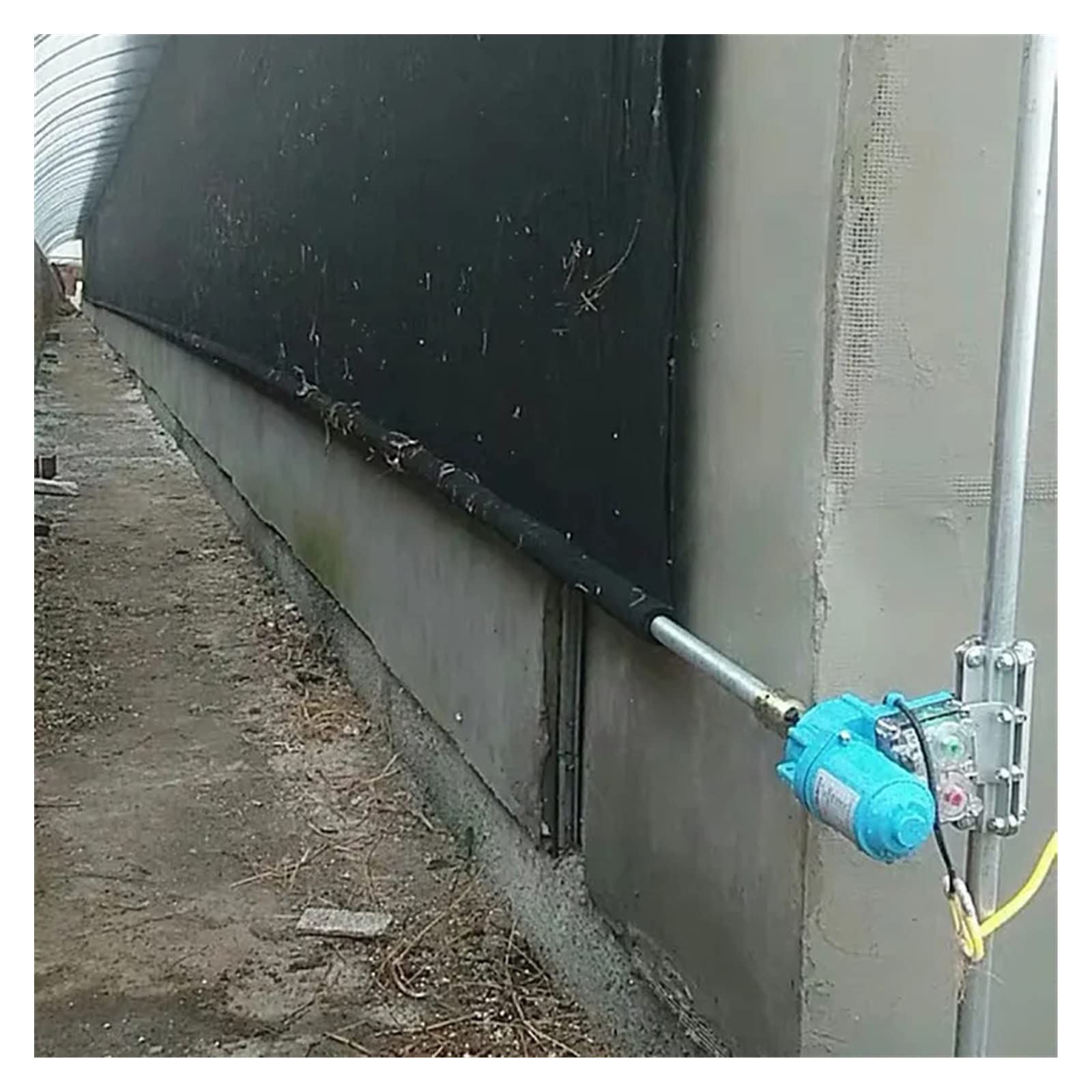 Zrolowany silnik elektryczny o mocy 100 W, rolowana folia z tworzywa sztucznego do szklarni, elektryczna maszyna do folii wiatrowej, zasłony wentylacyjne Dc24V(Single motor)