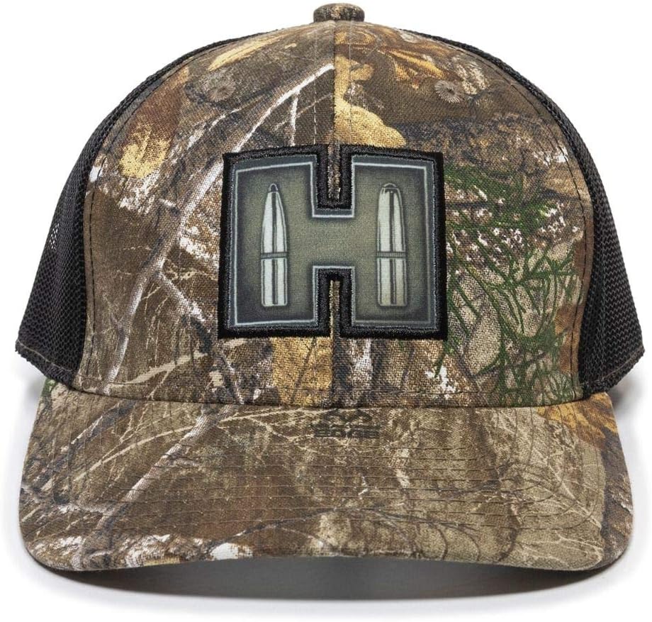 Outdoor Cap Realtree Edge/Black Mesh Back w/Hornady Label, HRN03A