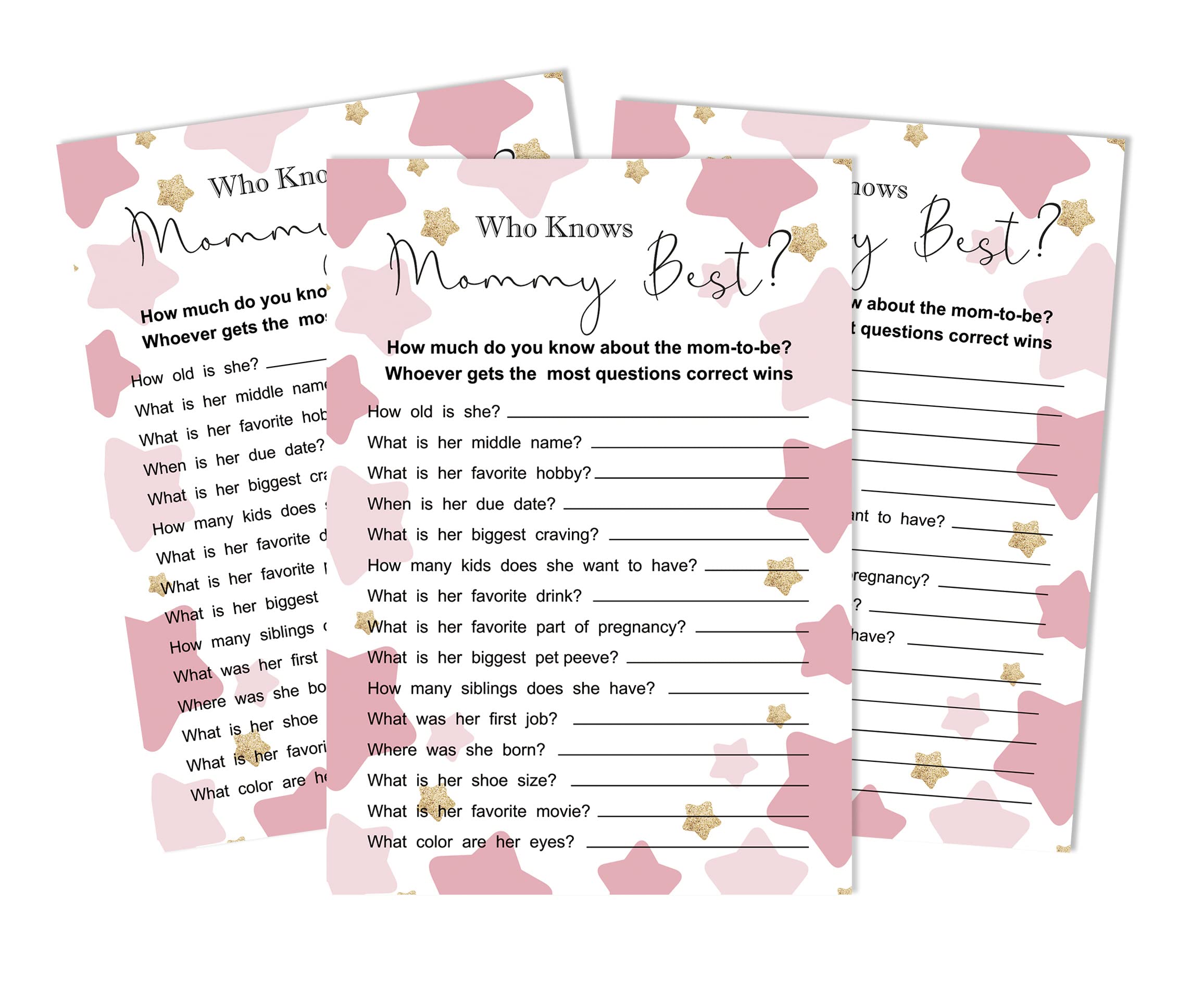 Baby Shower Spielkarten Set – 50 Karten „Es Ist Ein Junge / Mädchen“, Geschlechts-Enthüllung & Partyspiele