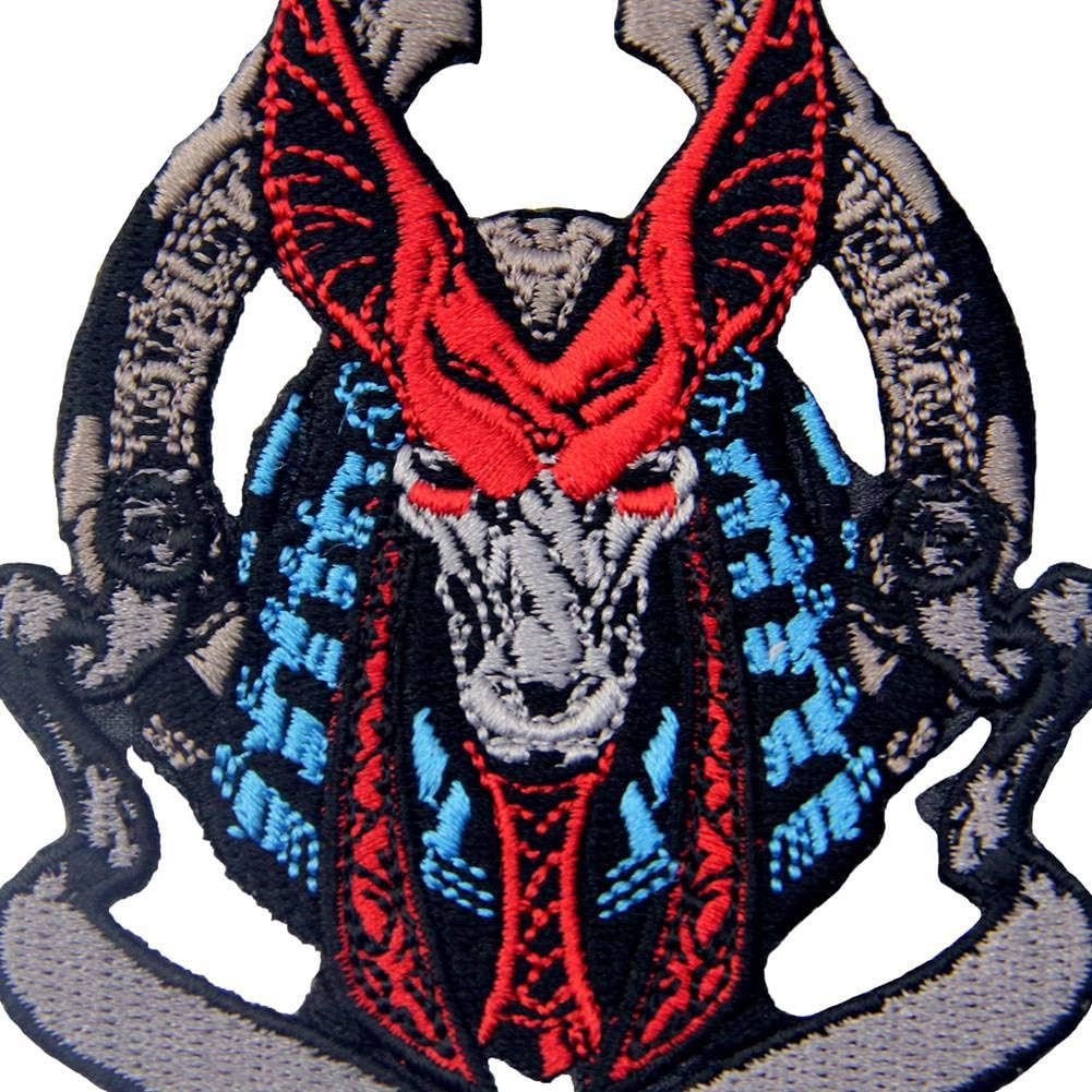 Anubis God of Afterlife Jackal God in Egyptian Patch Embroidered Badge Iron On Sew On Emblem, Multicolor - Image 3