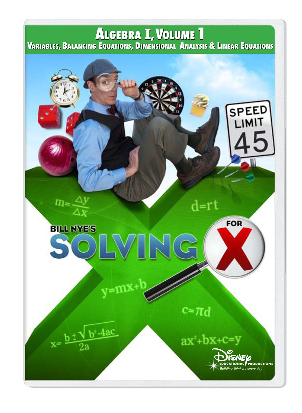 Solving for X Algebra I V.1 DVD material didáctico de matemáticas e inglés para secundaria
