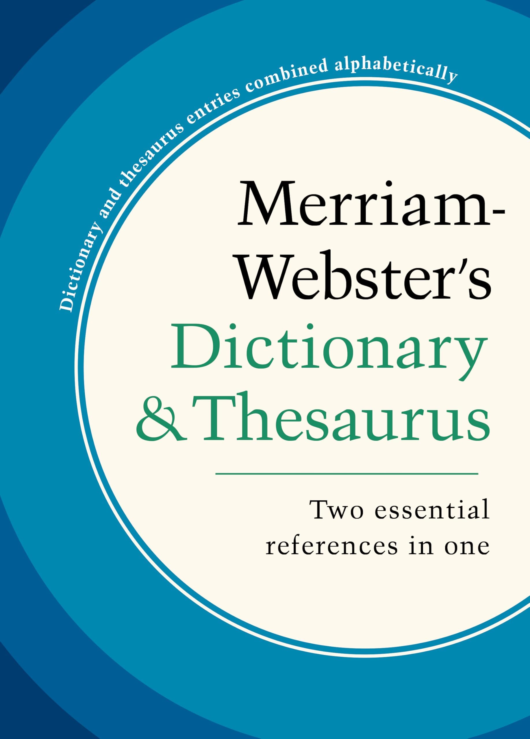 Merriam-Webster's Dictionary and Thesaurus, Hardcover