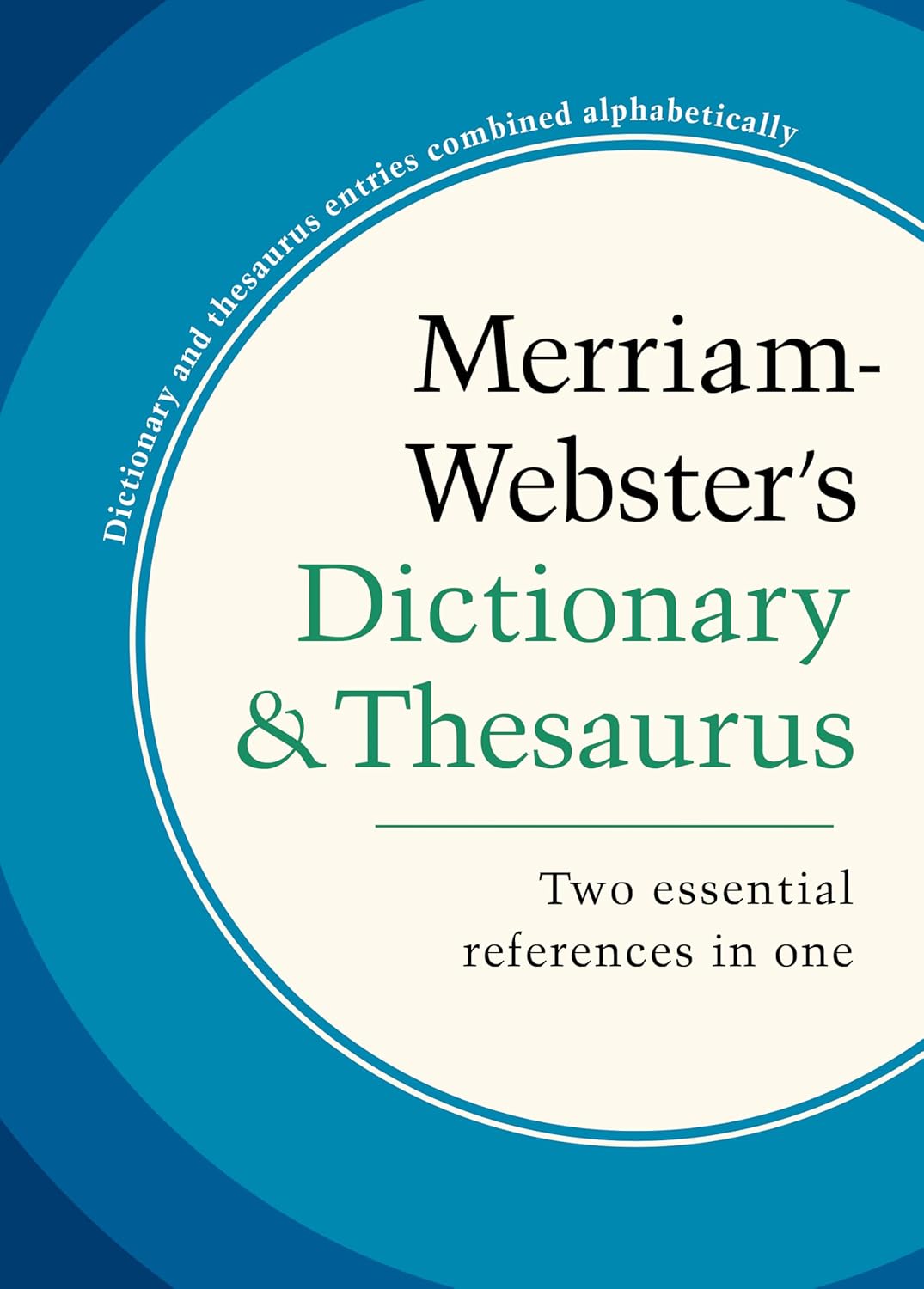 Merriam-Webster's Dictionary and Thesaurus Hardcover - Revised Edition, 60K+ Entries, New Words Like Airplane Mode