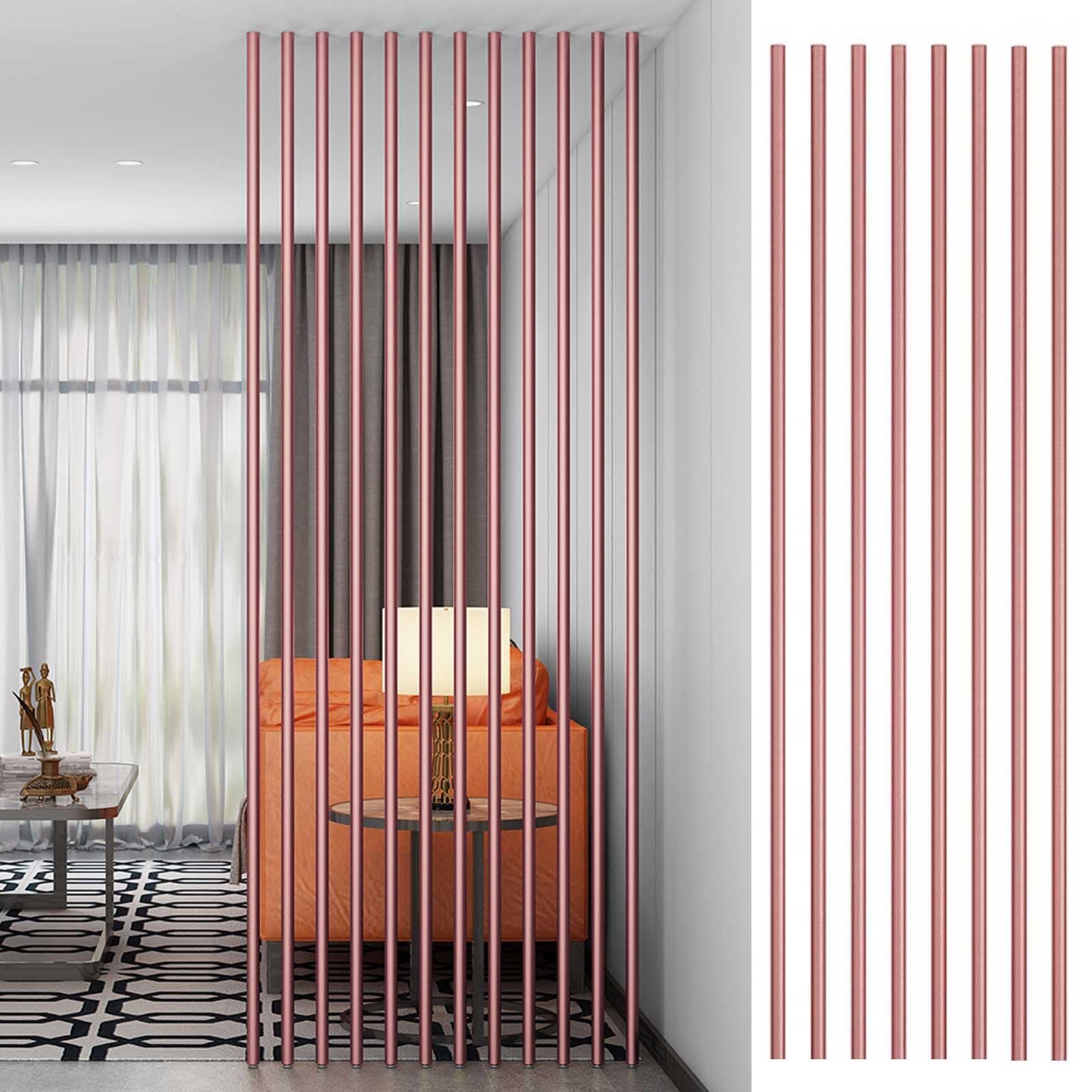 Colonnes de séparation de pièce claustra bois 170cm rose gold