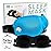 Nidra Contoured Sleep Mask for Side Sleepers - Zero Pressure Fit, Light Blocking Eye Shade for Sleeping & Travel - Blue, Standard Size