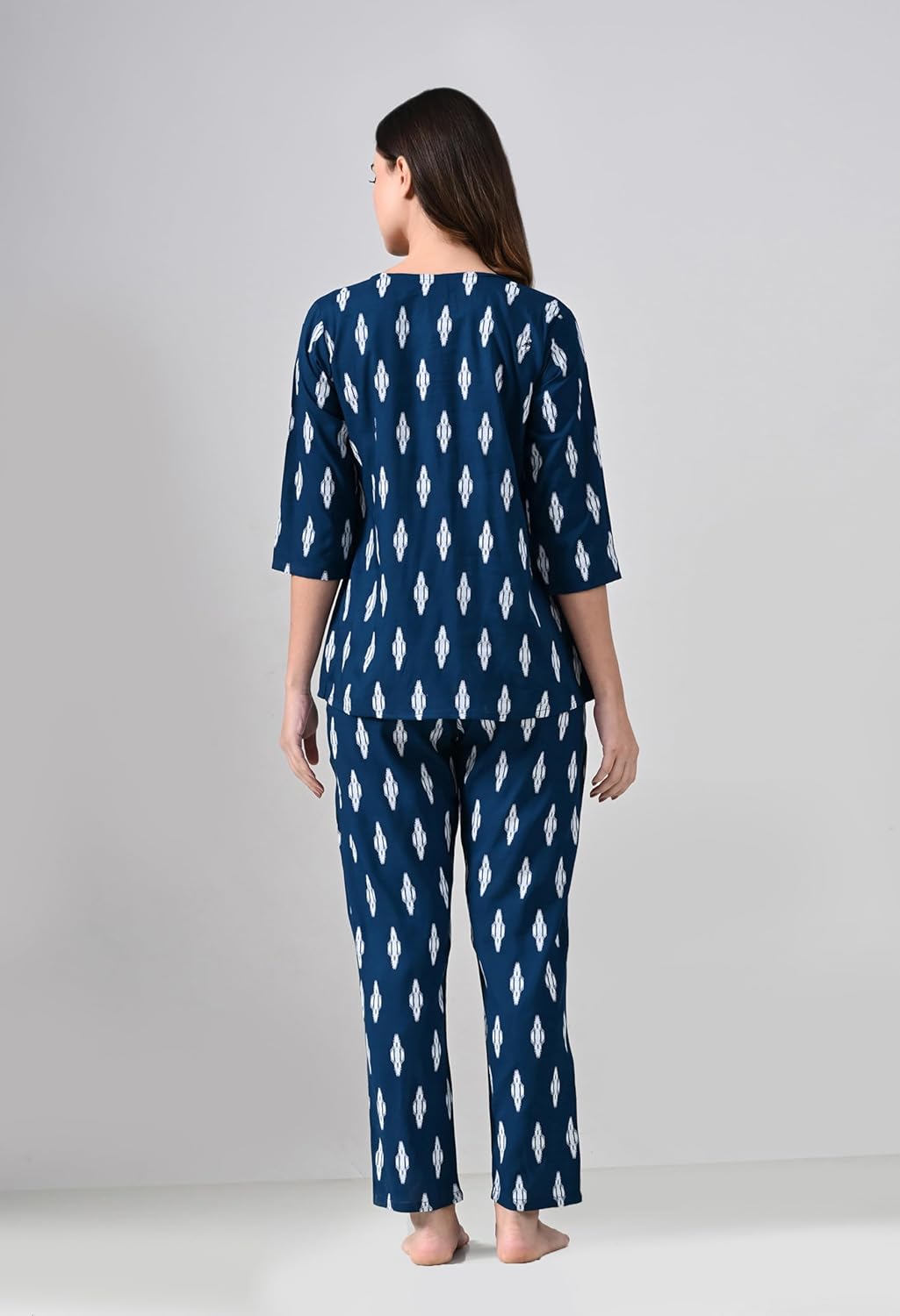 Women Women’s Rayon Printed Night Wear Top and Bottom Night Suit Set