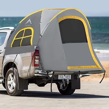 GoHimal Pickup Truck Tent, Waterproof PU2000mm Double Layer for FT Truck Bed, Portable Bed Tent for Camping