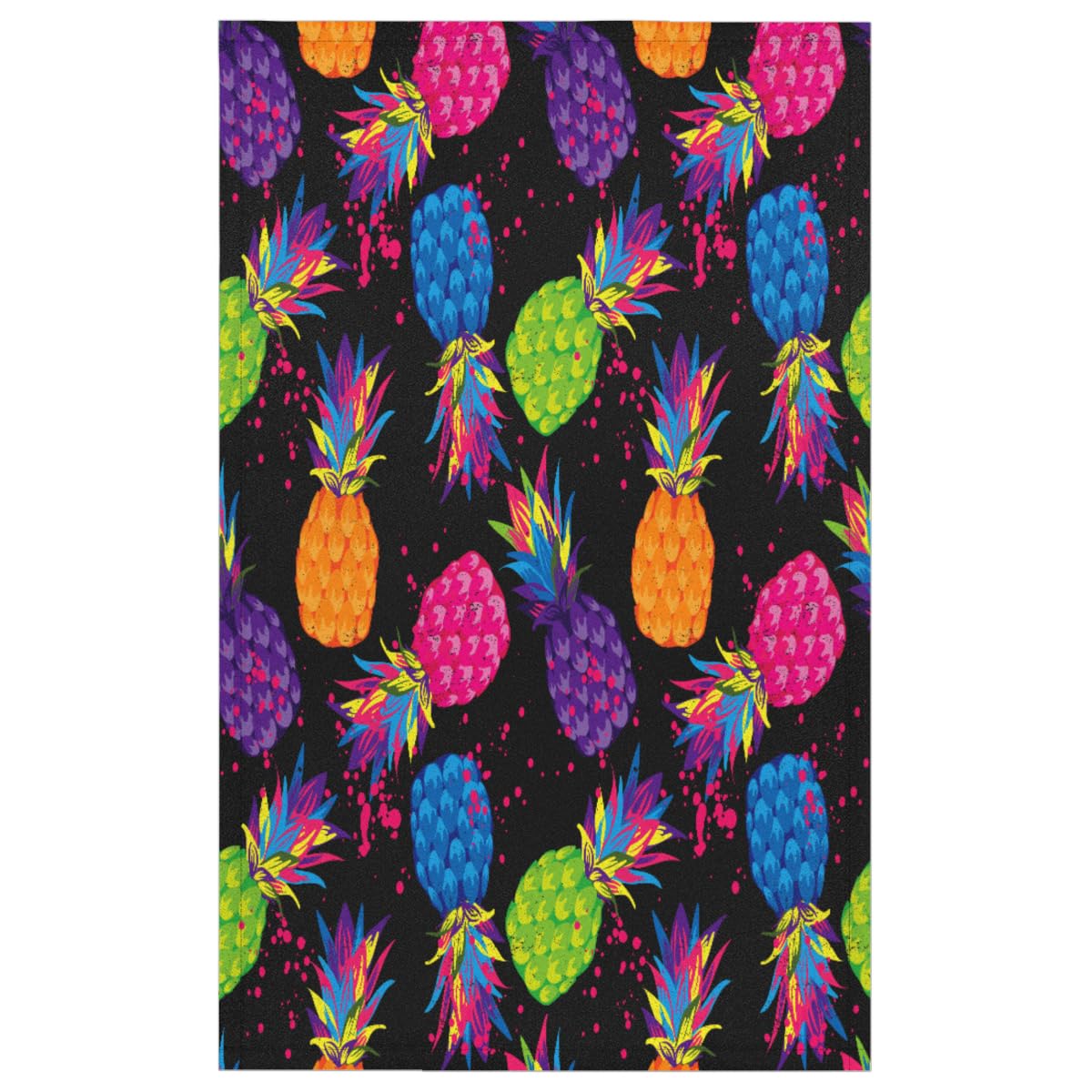 Susiyo Geschirrtuch Set – 4 Stück, Tropisches Ananas-Motiv, 71,1x45,7 Cm, Aus Weichem Polyester
