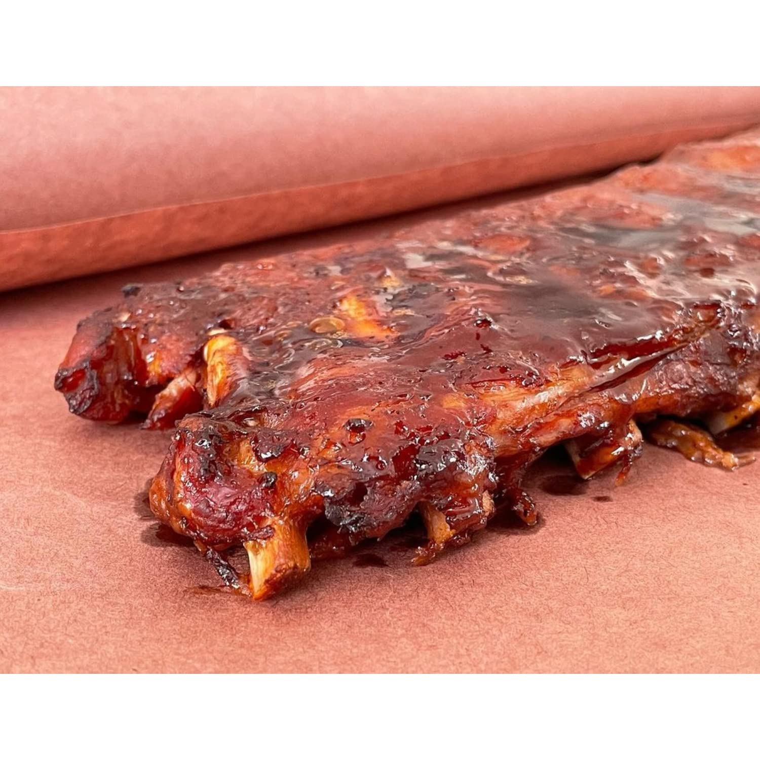 Oren Pink Butcher Paper – 40 m x 61 cm – Original Butcher Paper USA – Papel de carne para ahumar, brisket & BBQ – Papel de parrilla resistente al calor como alternativa de aluminio – Accesorios para