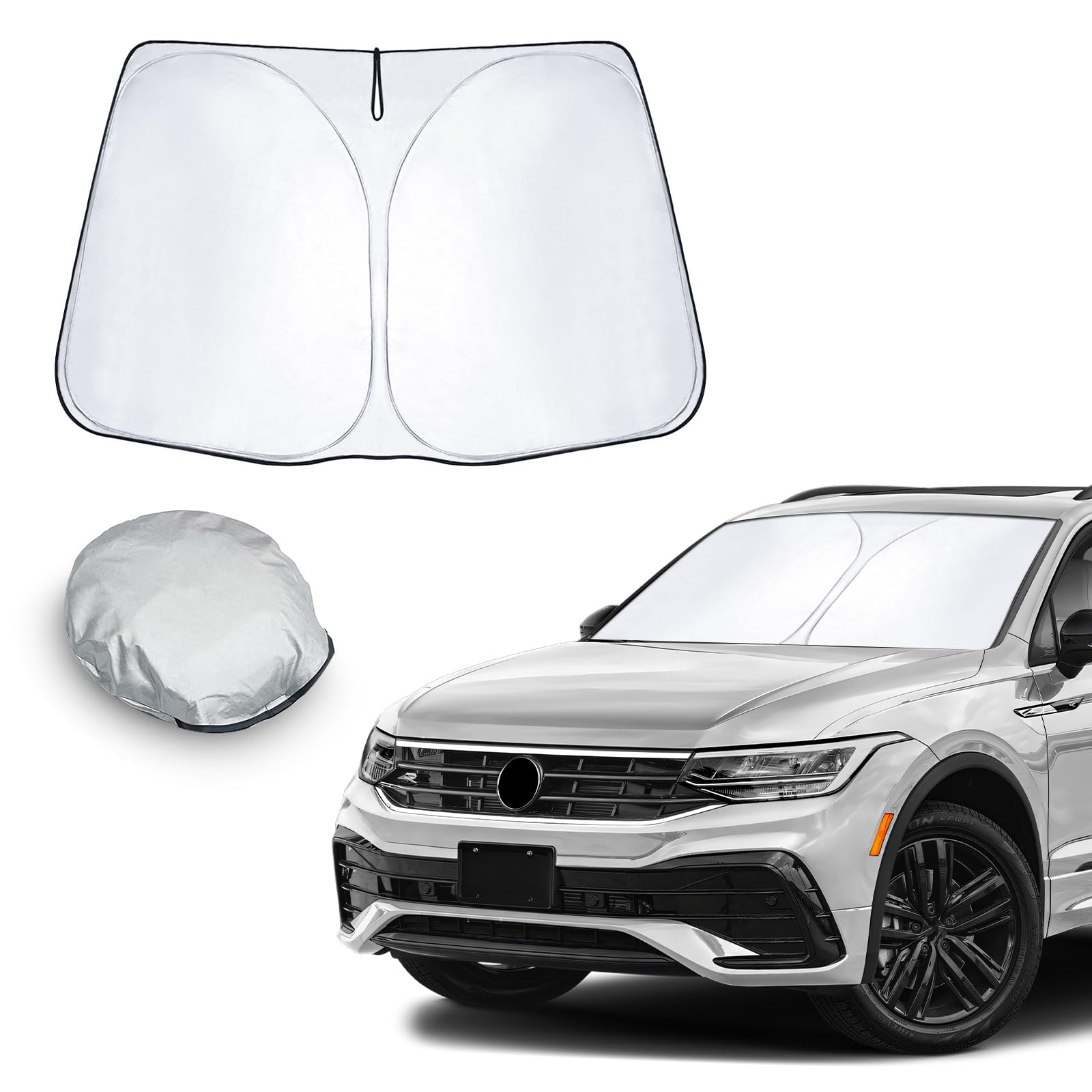 Parasole Per Parabrezza VW T-Cross 2018-2024 - Ripiegabile, Protezione UV, Accessorio Auto