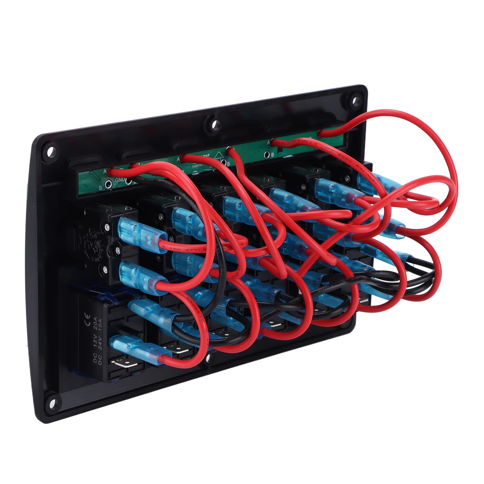 Panel przełącznika kołyskowego 6 Gang 12 V 24 V z łodziami, ciężarówkami, SUV-ami i motocyklami