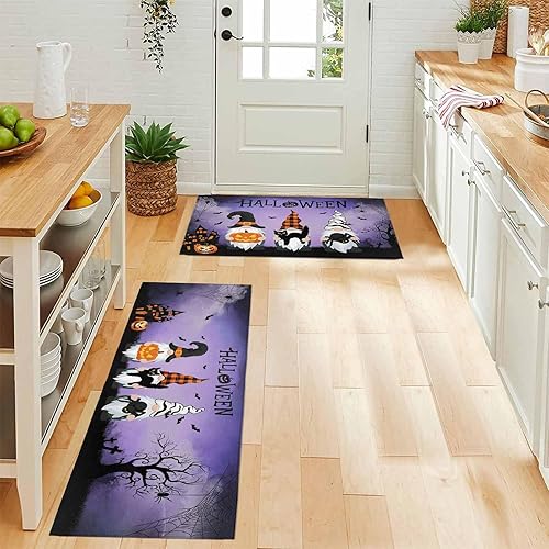 Miniatura 47 de Alfombras de cocina de Navidad absorbentes antideslizantes para piso, árbol de Navidad, muñeco de nieve y copo de nieve, alfombras y tapetes