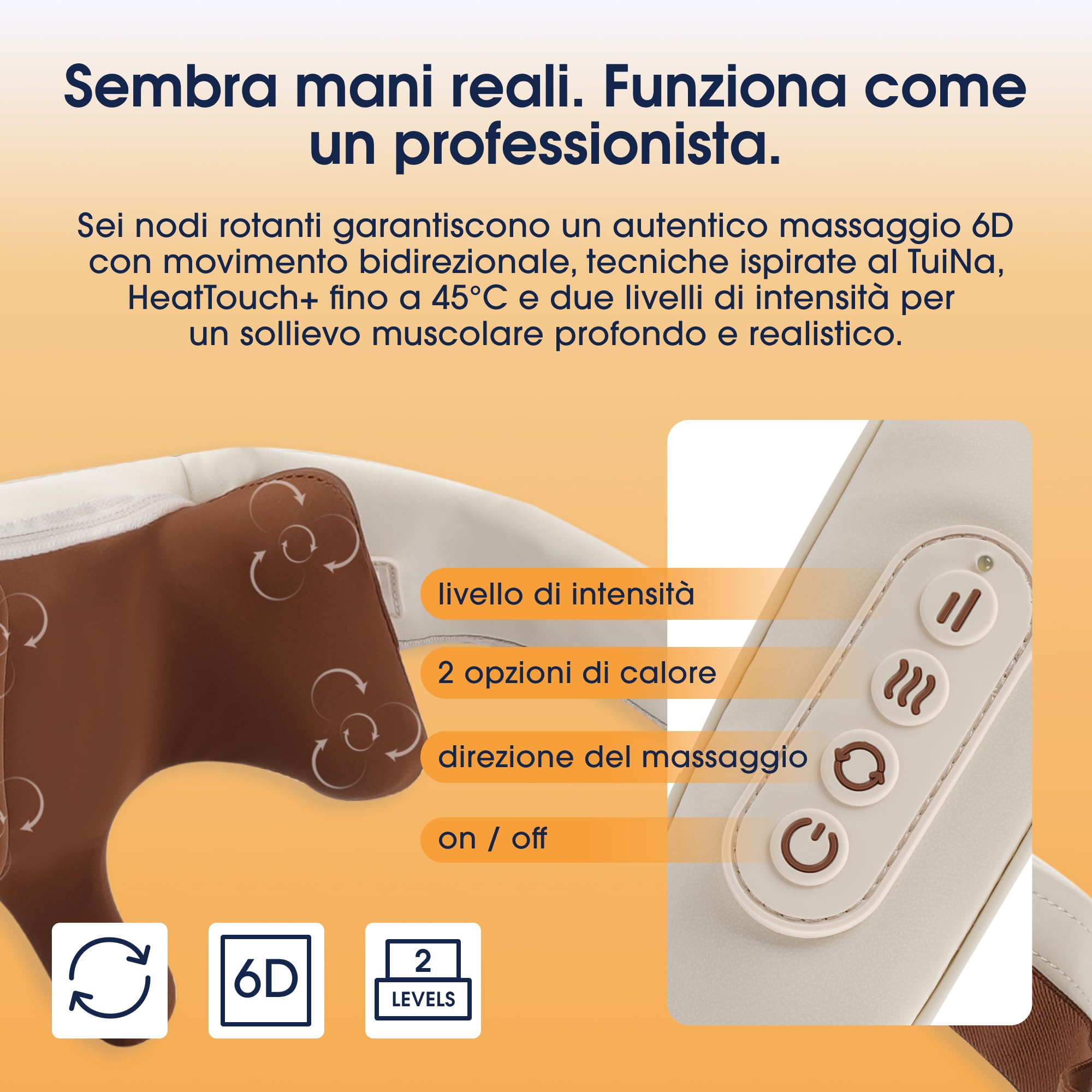 ZENT Massaggiatore Cervicale senza fili con Calore, Massaggiatore schiena e collo, Massaggio collo TuiNa Shiatsu 6D, Fino a 90 Minuti di Autonomia, Massima Libertà di Movimento
