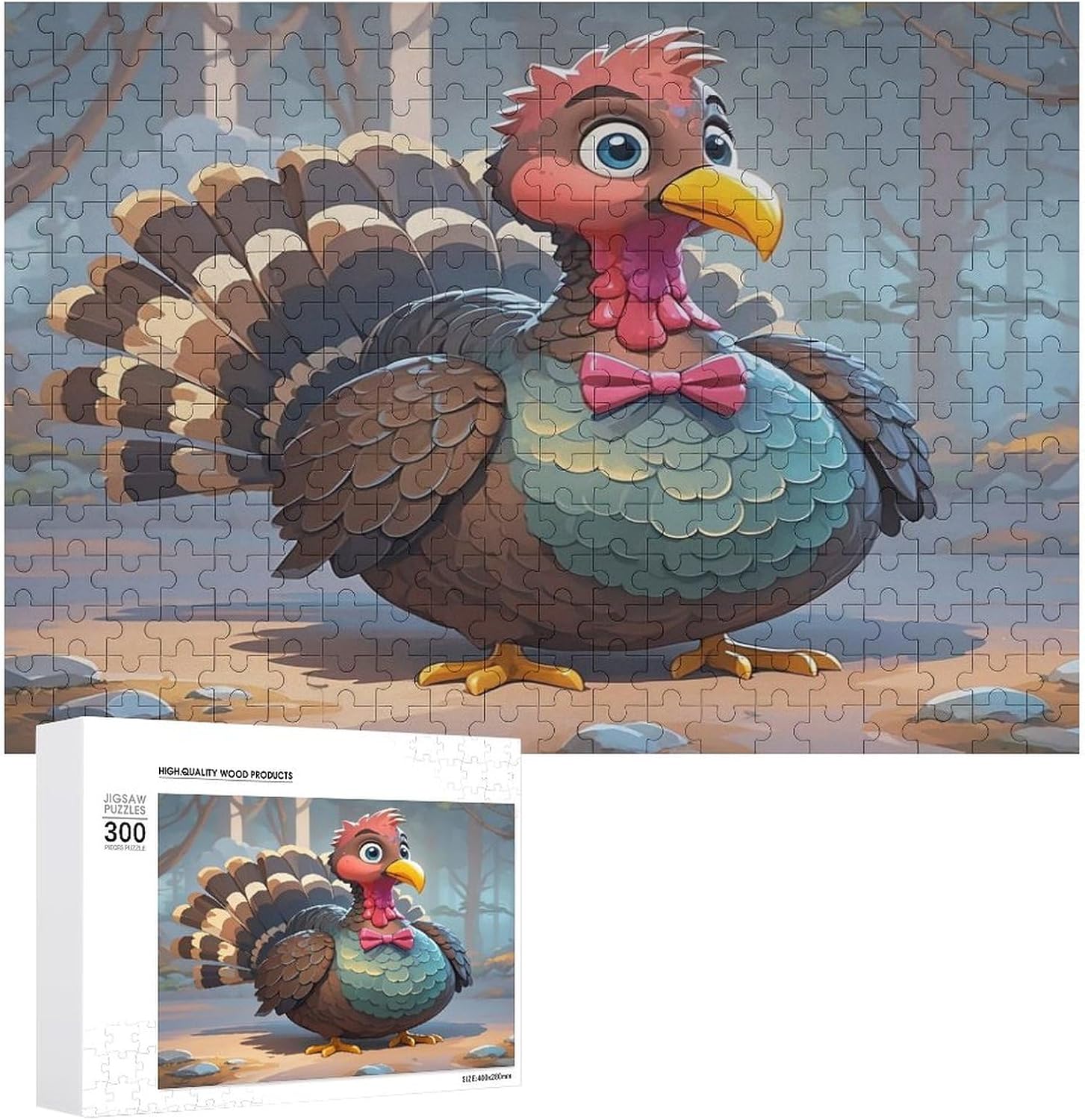 Turkey Decoration 300 Pieces Wooden Puzzles for Adults 15 X 20.5in