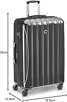 Vista 353 de Delsey Paris - Helium Aero - Maletas con laterales rígidos expandibles con ruedas giratorias, Rojo ladrillo