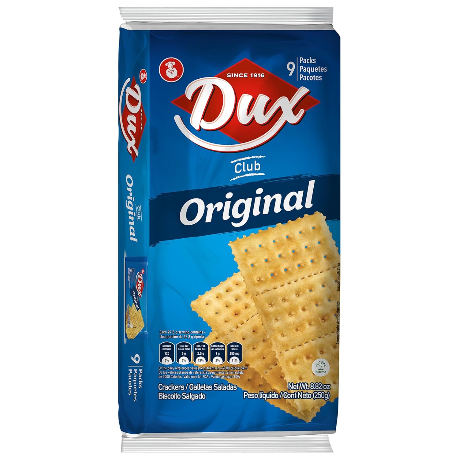 Dux Club Original Crackers 8.82 oz (Pack of 24)