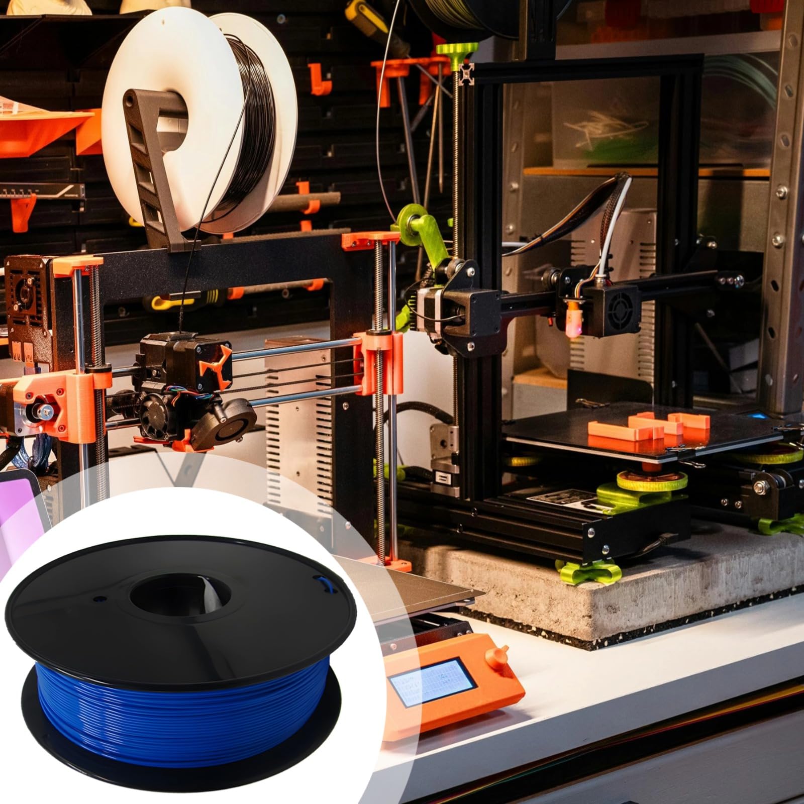 Filamento PLA para impresión 3D, opciones de 1,75 mm y 3,0 mm, filamento de alta precisión para modelos, esculturas y piezas