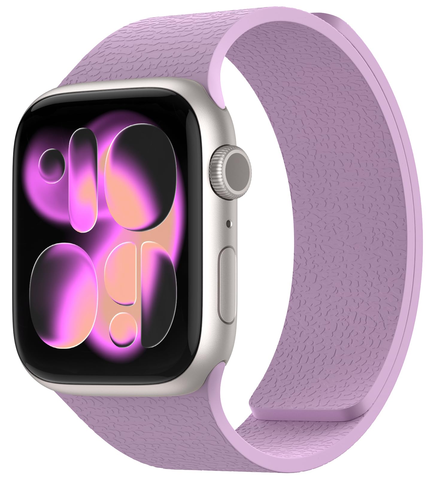 Nereides Compatible with Apple Watch Straps 42mm 41mm 40mm 38mm, Soft Magnetic Silicone Replacement Band for iWatch Series 11 10 9 8 7 6 5 4 SE SE2 SE3 3 2 1 (Black+Orange) — view 14