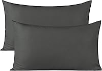 Vista 21 de Fundas de almohada blancas de viaje para niños pequeños, 12 x 16 pulgadas, fundas de almohada de viaje de 800 hilos, algodón egipcio, juego de 2