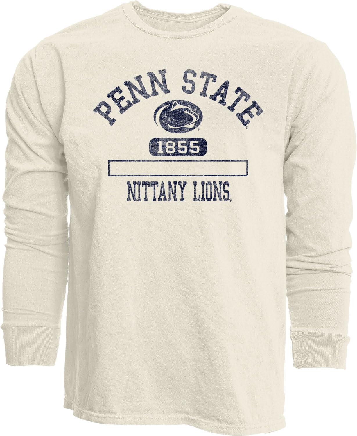 Blue 84 NCAA Officially Licensed Long Sleeve T-Shirt Ivory Dyed Ringspun
