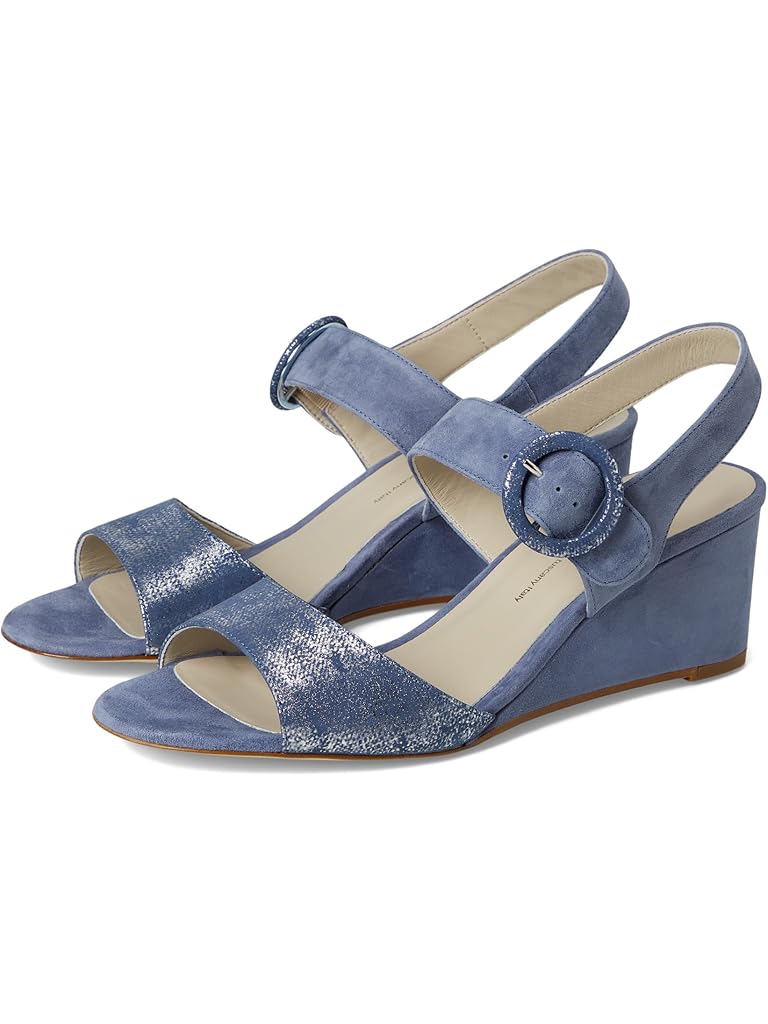 Blue SAS Carine Quarter Strap Wedge Sandals