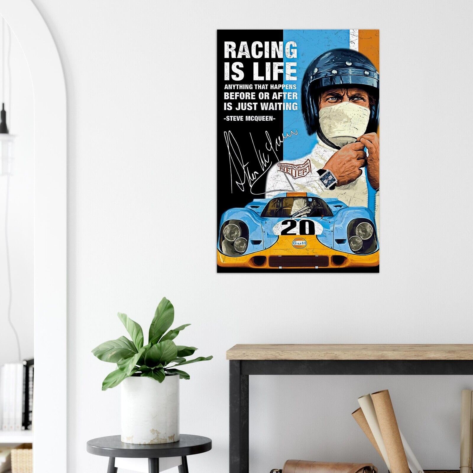 Amazon.com: Steve McQueen - Racing is Life - Vintage Auto Racing